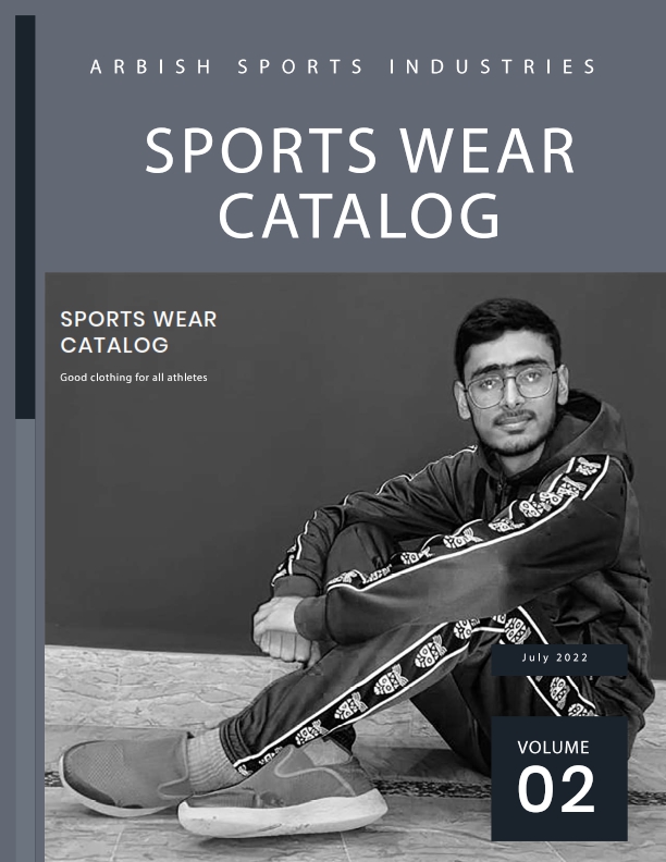 Sports Wear Catalog Front Page