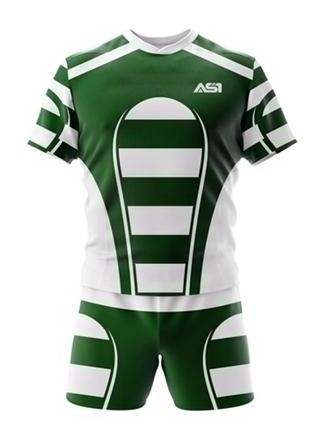 image-shown-green-white-rugby-uniform