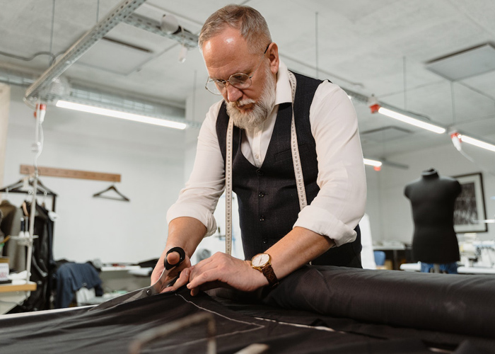 Image shown Bespoke Tailoring by a tailor