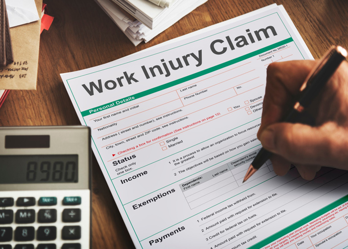work-injury-compensation-claim-form-concept